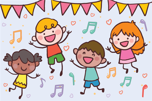 kids singing and dancing 